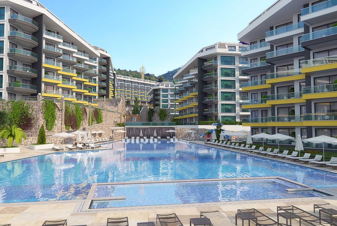 Homes with sea view in Alanya