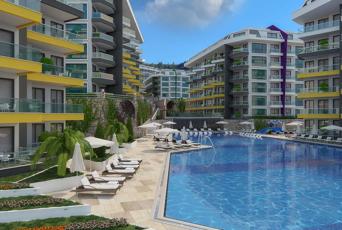 Homes with sea view in Alanya