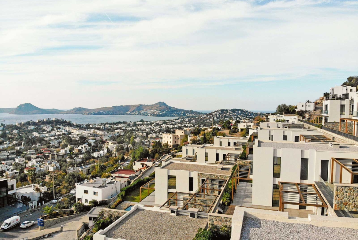 Sea view villa in Bodrum with pool