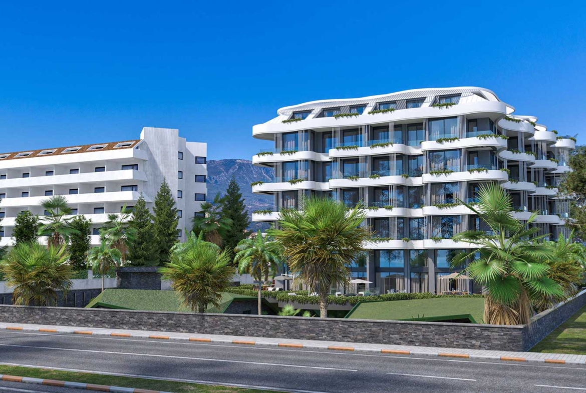 Seafront apartments in Alanya