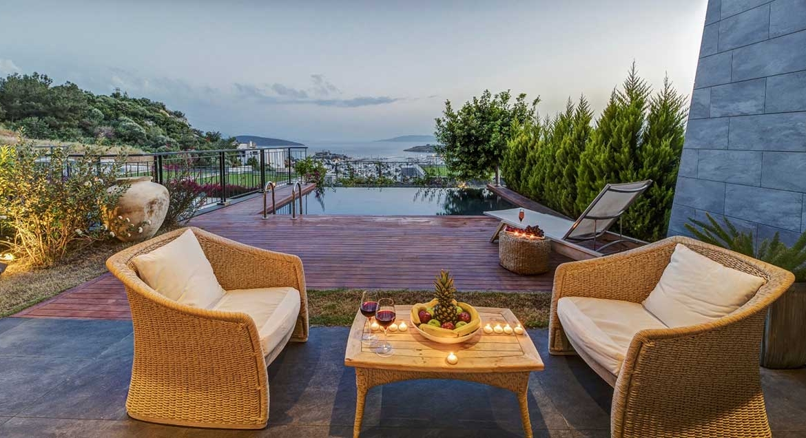 Villa in Bodrum with sea view