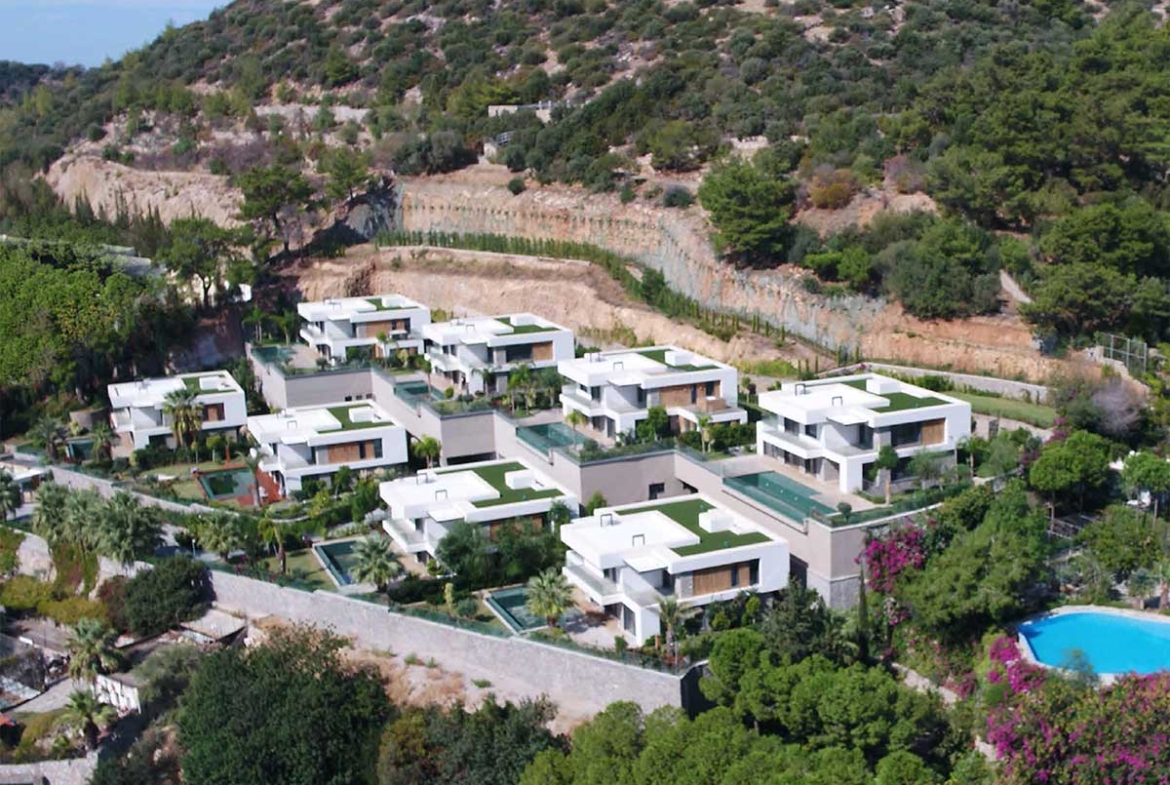 Villa in Bodrum with sea view